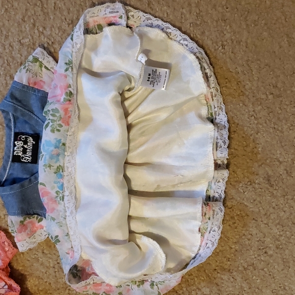Lot of 2 Infant Girls DDG Darlings denim dresses - Picture 4 of 5